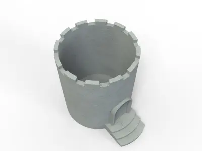Circular Villa Flower Pot 3D print model