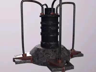 Oxygen Unit - Game Ready - Low Poly PBR - 3D Model Low-poly 3D model