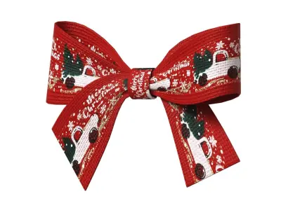 Christmas Bow Ribbon 76 Low-poly 3D model