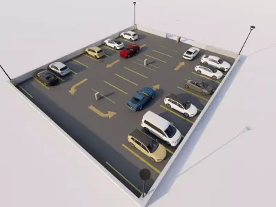 Parking-Parking Lot 3D model