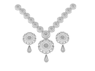 Indian Traditional Necklaces 3D print model