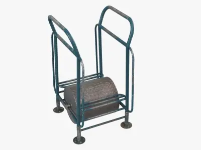 Running iron drum 3D model