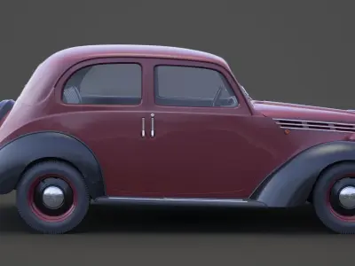 1949 Fiat 1100 B Berlina 3D model