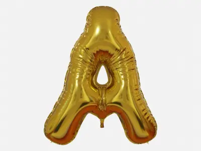 Foil Balloon Letter Collection 3D model