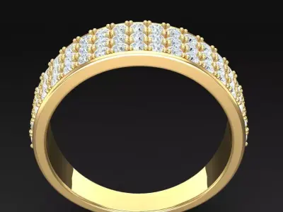 Luxury Men Rings Designs 5MR087 3D print model