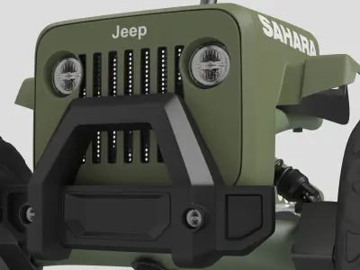 berg jeep sahara 3D model