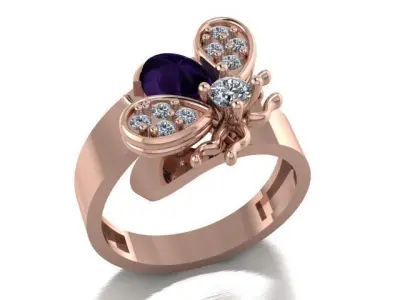 bee ring  3D print model