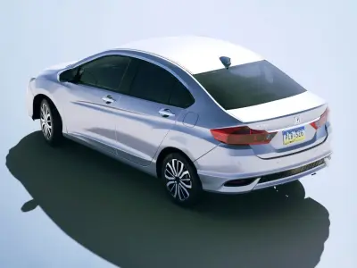 Honda City EX 2018 Low-poly 3D model