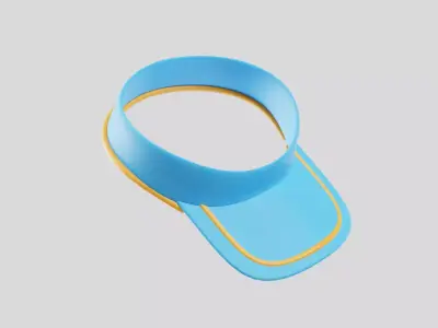 Sports Visor Cap 3D model