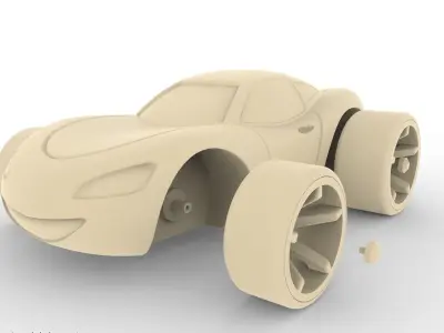 Car toy 3D model