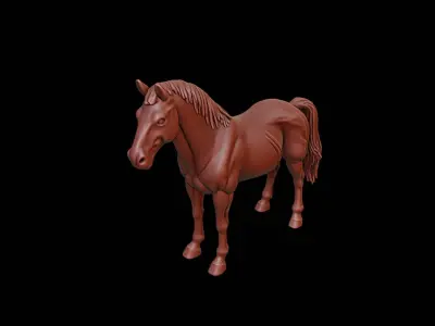 Horse Animal Sculpture 3D print model purchase