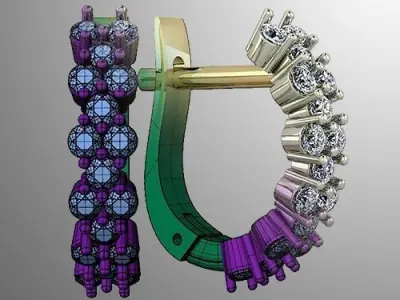 Earrings 36 3D print model