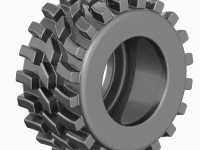 Wheel Loader Tyre 3D print model