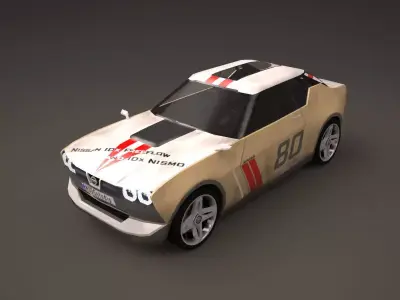 Nissan IDx Freeflow and IDx NISMO Low-poly 3D model
