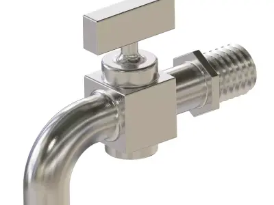 Exquisite Taper Faucet 3D print model
