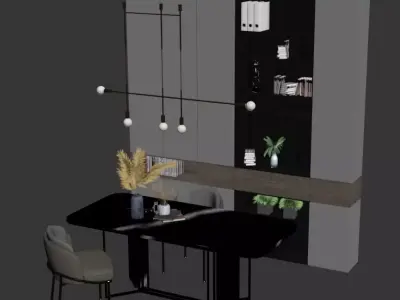 Dining table 3D model