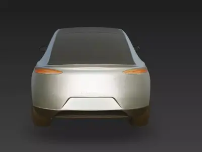 Futuristic Electric Concept Car High Quality Stylized 3D Model 3D model