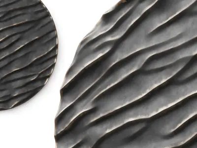 Wall art panel 04 Round wave 3D model