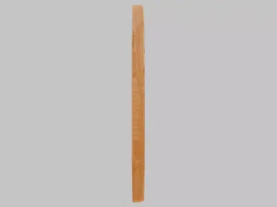 Wooden Carved Emblem Low-poly 3D model