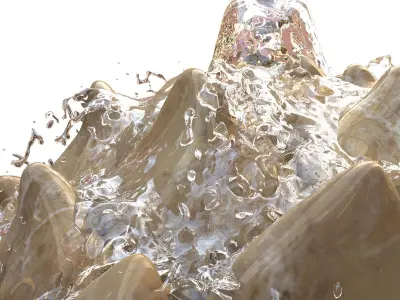 Artichoke Fountain - Water Feature 3D model