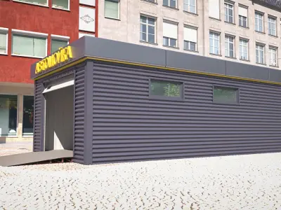 MOBILE CAR WASH 36m2  3D model