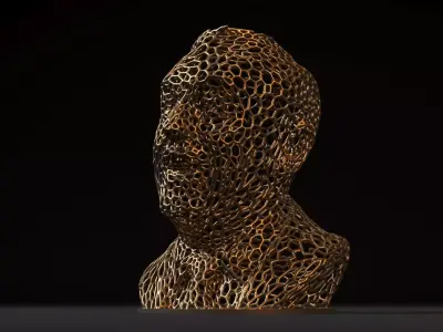 Walt Disney Bust 3D print model