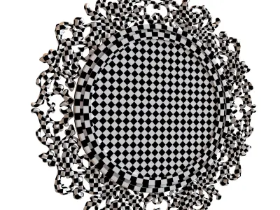 Ornamental Mirror 02 3D model