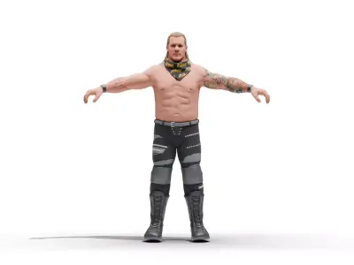 Chris Jericho - WWE Low-poly 3D model