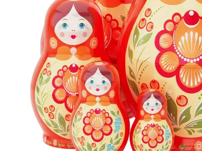 matryoshka doll 3D model