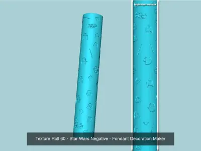 24 Texture Roll Branded Collection - Fondant Decoration Maker