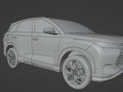 BYD Frigate 07 2023  low poly 3D model