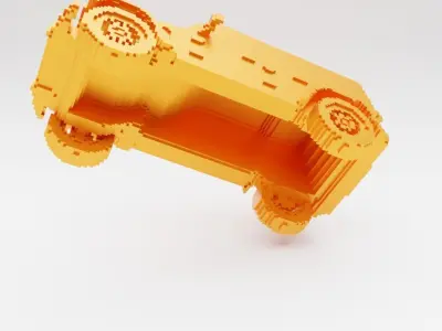 RETRO JEEP WRANGLER 3D print model