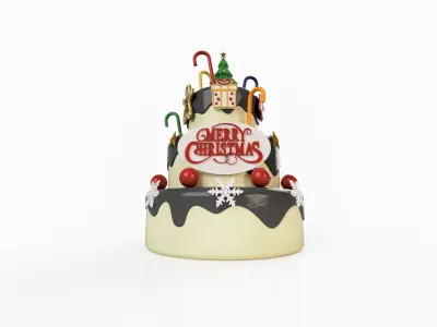 Christmas Cake 3D print model