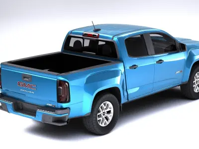 GMC Canyon Small Pick Truck AT4 2022 Low-poly 3D model