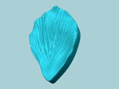 Tulip Flower Petal 01 - Moulding Artificial Craft 3D print model