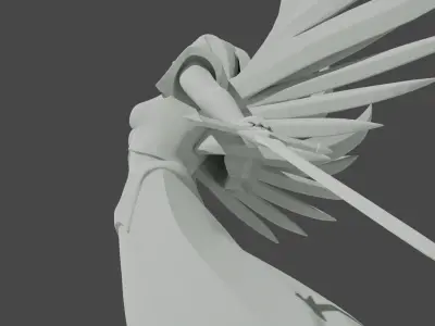 Angel with Sword 3D model