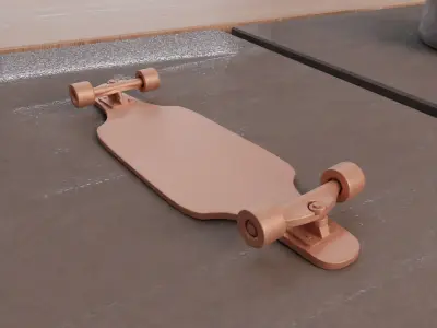 Longboard Toy 3D print model