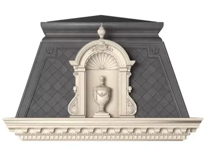 Roof fasad set 3D model