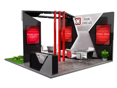 Booth Exhibition Stand a579g 3D model