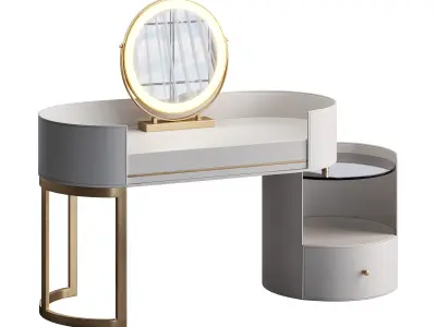 Dressing Table In The Bedroom 3D model