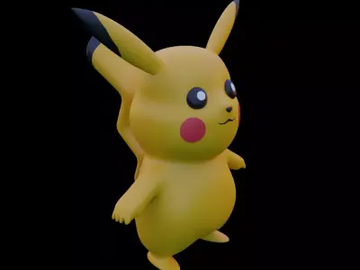 Pikachu 3D model for 3D print 3D print model