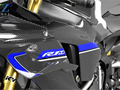 Yamaha R1M 2025 Low-poly 3D model