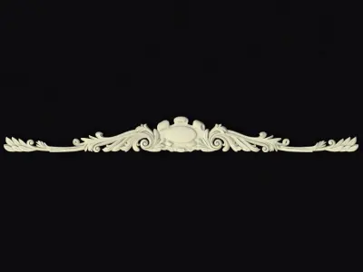 Central decor ornament for furniture 3D model 439