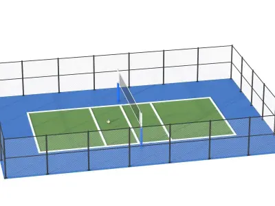 Volleyball Court 3D model get