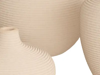 Artisanal Rustic Ceramics Vase 3D model