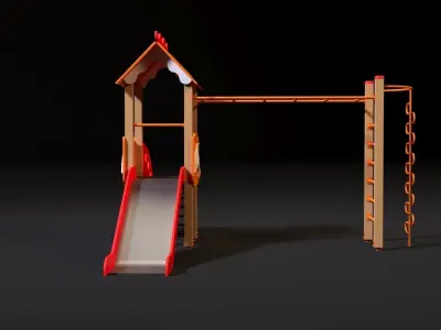 Childrens play complex 3D model