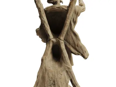 Classic sculpture Ercole Ferrata ST ANDREW THE APOSTLE  3D model