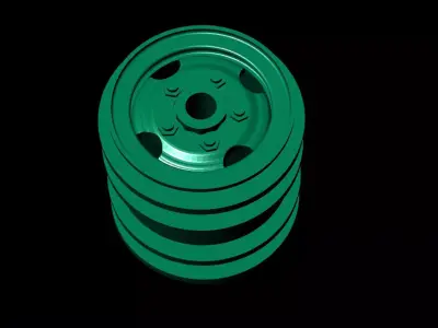 3D Models Double Wheels For B16 B36 JJRC Q61 DIY rc monster Car 3D print model