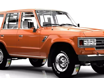 TOYOTA SAMURAI J60 Low-poly 3D model