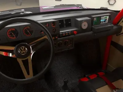 Volkswagen Type 3 notchback 1963 modified 3D model